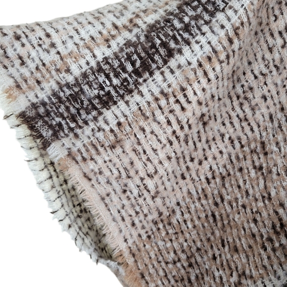 Vince Camuto Hooded Sweater Poncho One Size Fits Most Batwing Soft Brown Tan - Picture 4 of 7